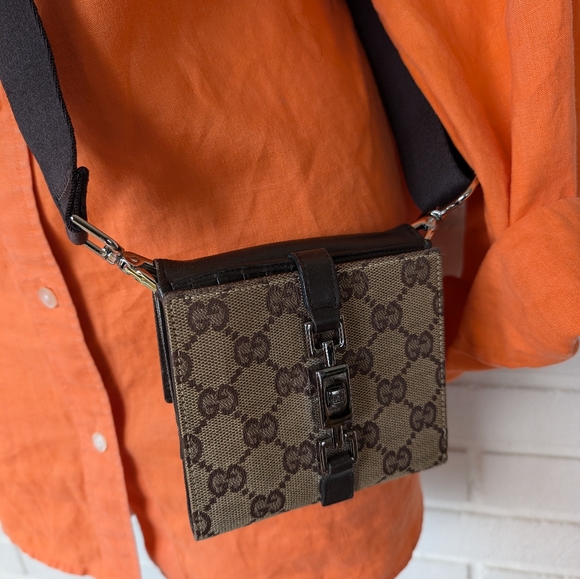 Gucci GG Monogram Wallet 03528882181 with Strap for Crossbody - Picture 2 of 15